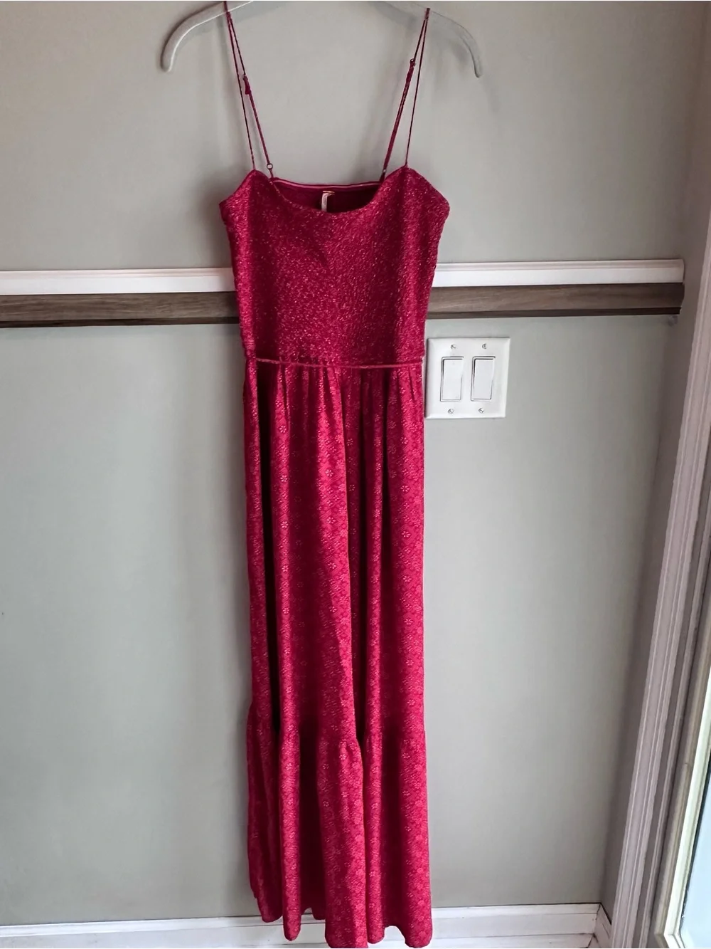 Free People x Revolve Little Of Your Love Smocked Floral Wide Leg Jumpsuit